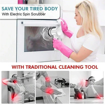 Purixo PowerSpin Scrubber - Multipurpose Electric Cleaning Brush
