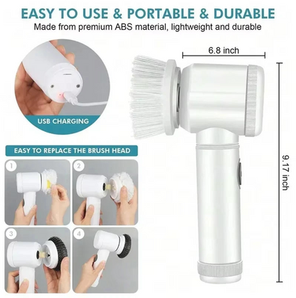Purixo PowerSpin Scrubber - Multipurpose Electric Cleaning Brush
